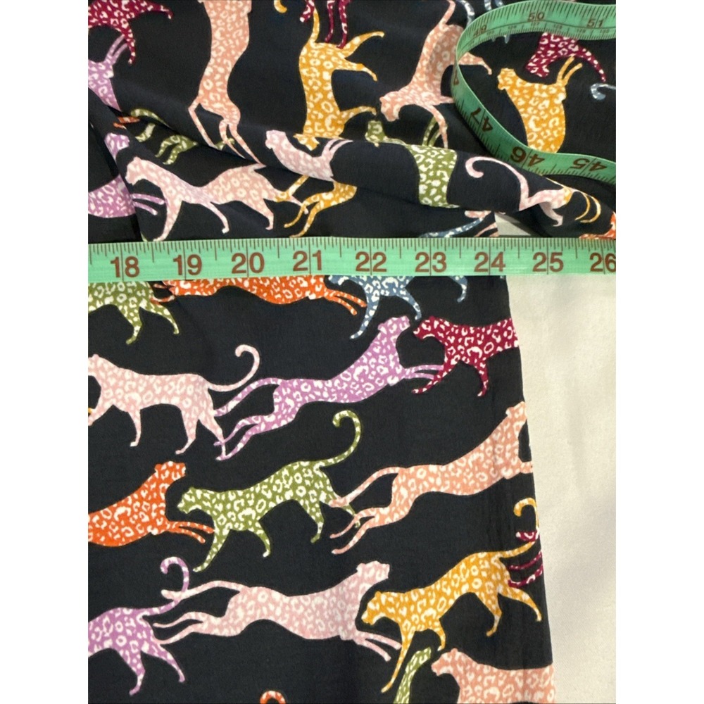 Michelle McDowell Colorful Leopards Print Shift Dress Womens Size XL Knee Length - Picture 8 of 9